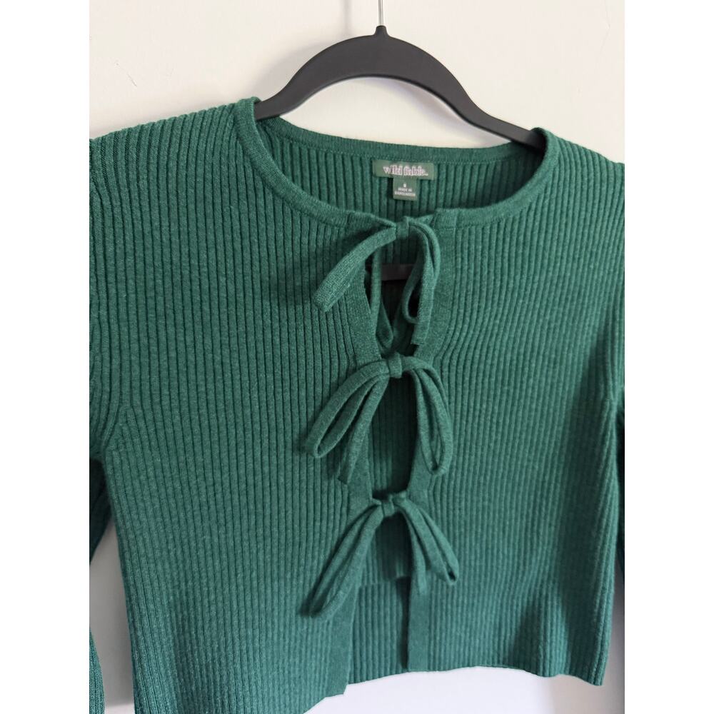 $18 New Wild Fable Twin Cardigan Set - Small - Green - Picture 2 of 8